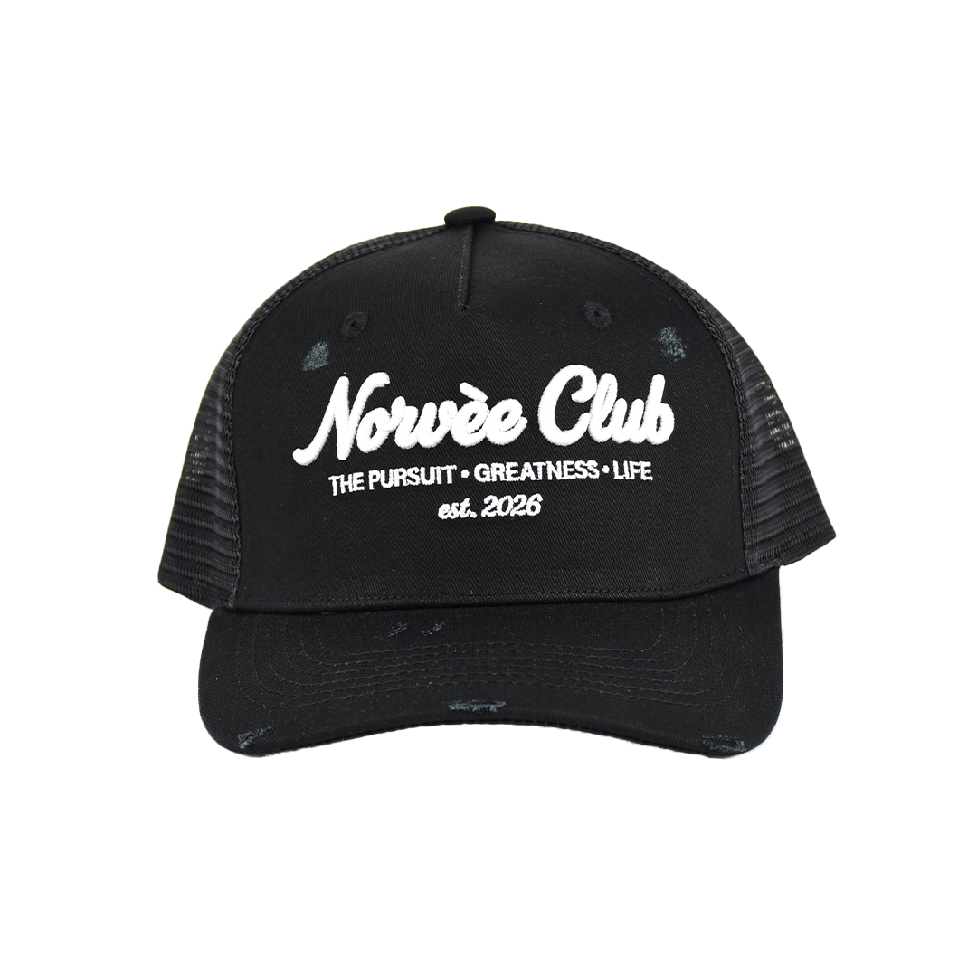 Norvèe Club Hat - Black and White